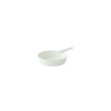 3.6 x 2.2 x 0.6 in. Bio n Chic Shallow pan Sugarcane Plate - White