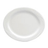 13 in. Arcadia White Porcelain Oval Platter