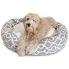 Majestic Pet 40 in. Athens Gray Sherpa Bagel Bed