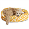 Majestic Pet 40 in. Athens Citrus Sherpa Bagel Bed