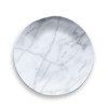 TarHong 8.5 in. Carrara Marble Salad Plate Melamine - Set of 6