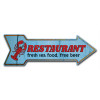 10 x 30 in. Indoor & Outdoor Decor Direction Sticker Vinyl Wall Decals - Restaurant - 24 in.