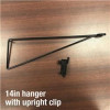 41269 14 x 9 x 4 in. Retail First Wood Grain Metal Hanger Arm Black