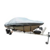 Carver by Covercraft Poly-Flex Polyester Flex-Fit No.6 Boat Cover for V-Hull Low Profile Cuddy Cabin Boat Inboard or Outboard - Grey