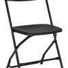 Pre Sales 2185 Plastic Folding Chair - Black- Pack Of 10