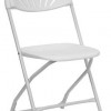 Pre Sales 2141 Plastic Fanback Chair - White- Pack Of 8