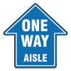 GN1 17 in. Slip-Gard Social Distance Floor Signs Blue
