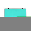 Viztex 30 x 40 in. Glacier Multi-Purpose Grid Glass Dry Erase Board Teal