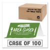 Tabbies Sorry Area Closed Tent Card Sign